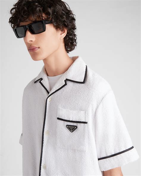 prada weißes hemd